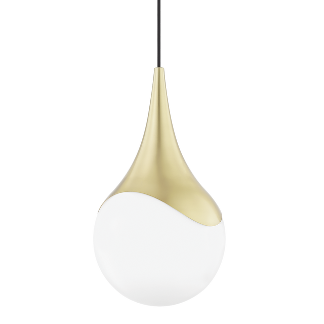 Mitzi Ariana Aged Brass 10.5W x 19.25H Pendant