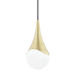 Mitzi Ariana Aged Brass 7.5W x 16H Pendant