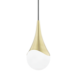 Mitzi Ariana Aged Brass 7.5W x 16H Pendant