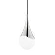 Mitzi Ariana Polished Nickel 7.5W x 16H Pendant