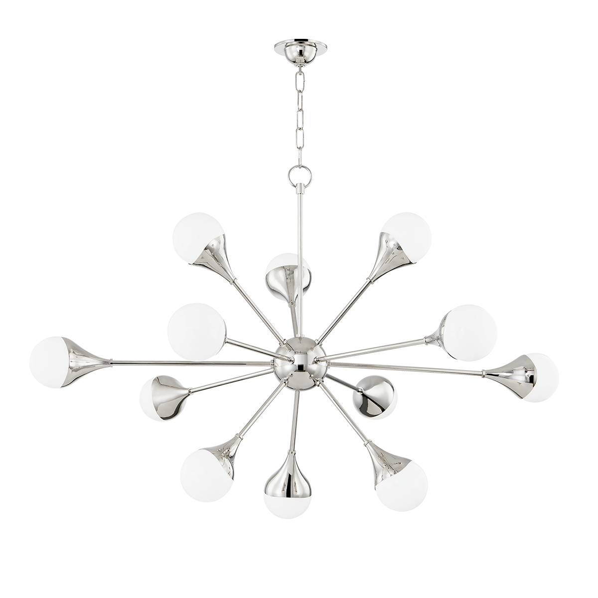 Mitzi Ariana Polished Nickel 49W x 31.5H Chandelier