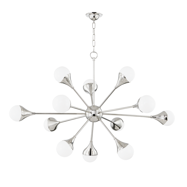 Mitzi Ariana Polished Nickel 49W x 31.5H Chandelier