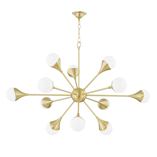 Mitzi Ariana Aged Brass 49W x 31.5H Chandelier