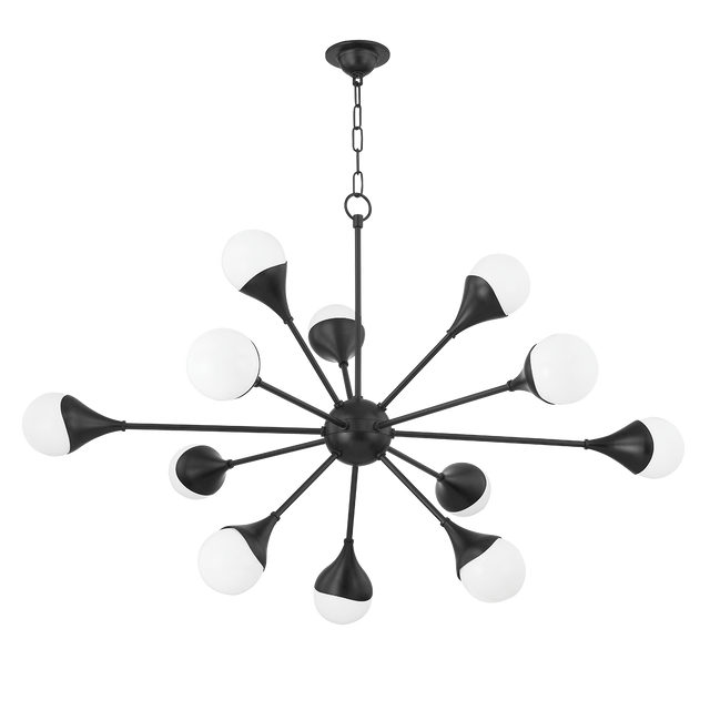 Mitzi Ariana Soft Black 49W x 31.5H Chandelier