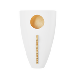 Mitzi Ari Gold Leaf/white 7.75W x 11.75H Wall Sconce