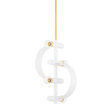 Mitzi Maddie Gold Leaf/white 10W x 15.5H Pendant