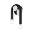 Mitzi Whit Polished Nickel/black 6.5W x 11H Wall Sconce