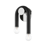 Mitzi Whit Polished Nickel/black 6.5W x 11H Wall Sconce