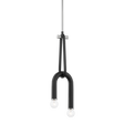 Mitzi Whit Polished Nickel/black 6.5W x 20.25H Pendant