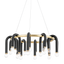 Mitzi Whit Aged Brass/black 28.75W x 11H Chandelier