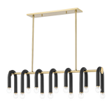 Mitzi Whit Aged Brass/black 6.5W x 37.75L x 11H Trim