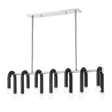 Mitzi Whit Polished Nickel/black 37.75W x 11H Trim