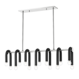 Mitzi Whit Polished Nickel/black 37.75W x 11H Trim