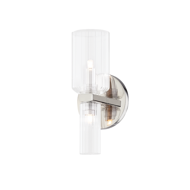 Mitzi Tabitha Polished Nickel 4.75W x 10.25H Wall Sconce