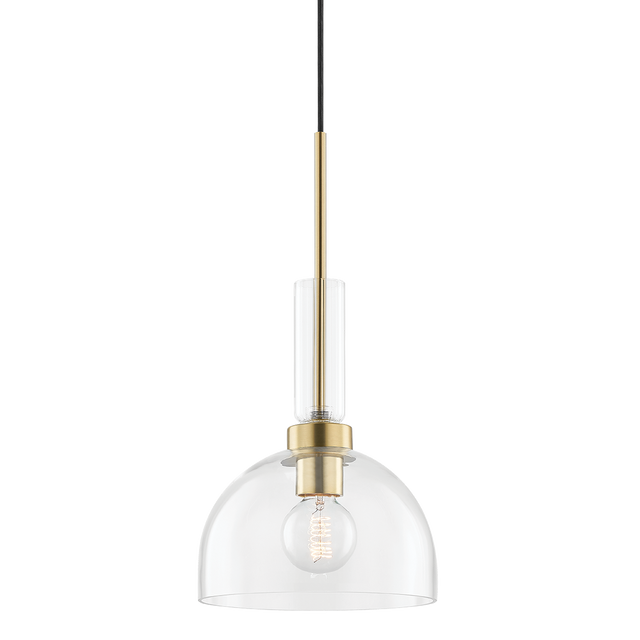 Mitzi Tabitha Aged Brass 10W x 19.25H Pendant