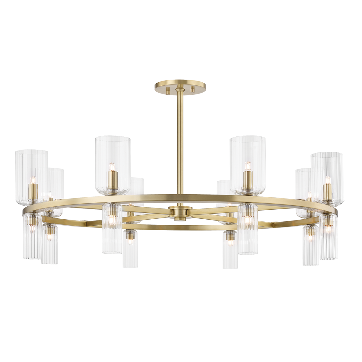 Mitzi Tabitha Aged Brass 33.75W x 11H Chandelier