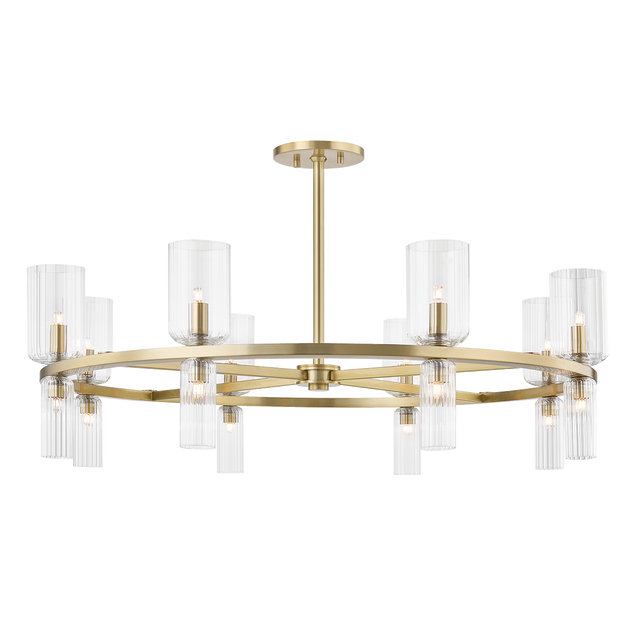Mitzi Tabitha Aged Brass 33.75W x 11H Chandelier