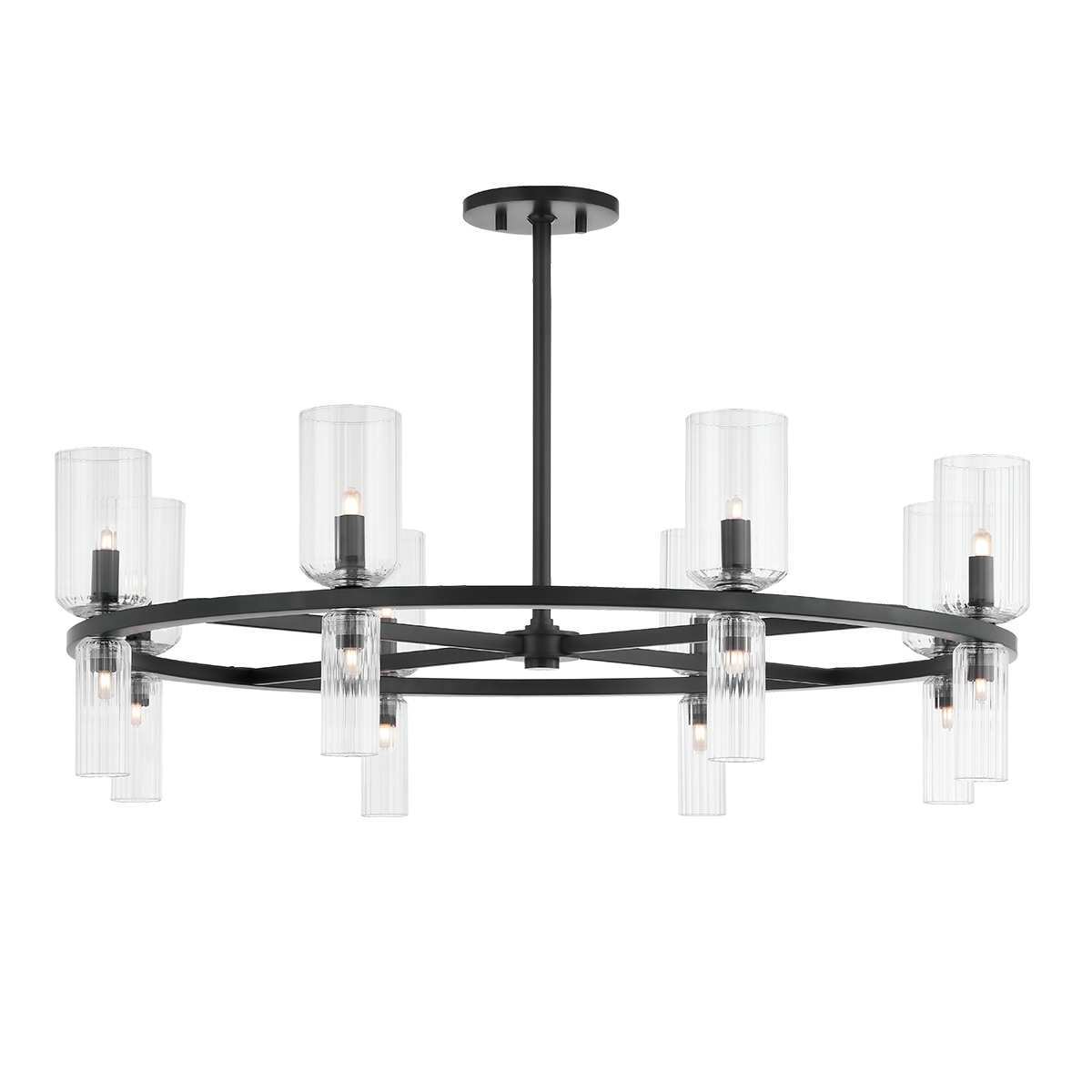 Mitzi Tabitha Soft Black 33.75W x 11H Chandelier