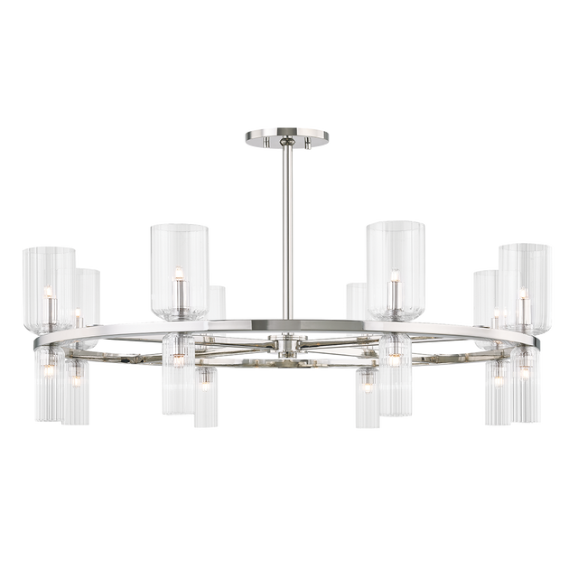 Mitzi Tabitha Polished Nickel 33.75W x 11H Chandelier
