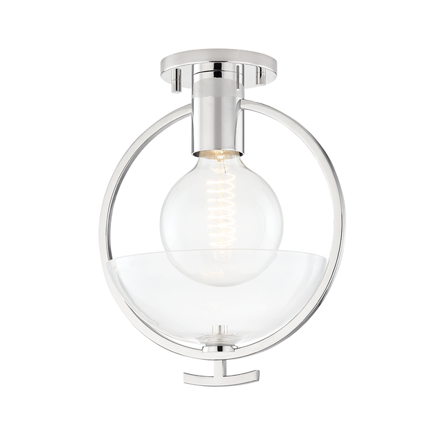 Mitzi Ringo Polished Nickel 9W x 13H Semi-Flush Mount