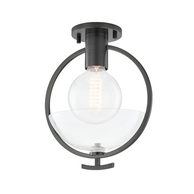 Mitzi Ringo Old Bronze 9W x 13H Semi-Flush Mount