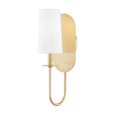 Mitzi Lara Aged Brass 5.5W x 16.5H Wall Sconce