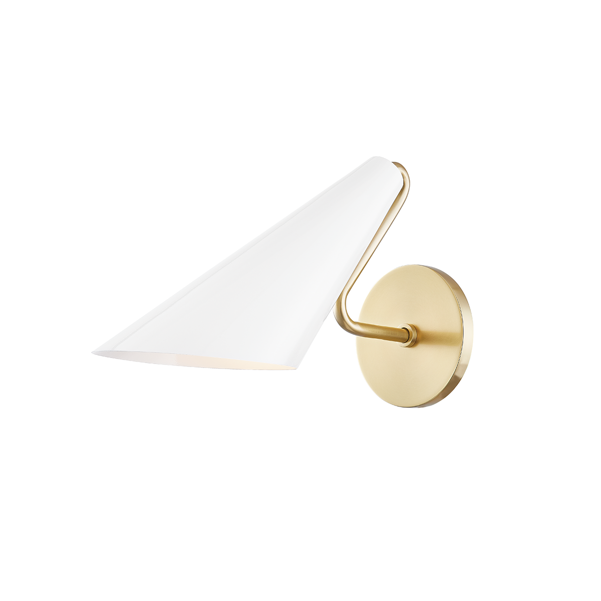 Mitzi Talia Aged Brass/dove Gray Combo 5W x 8H Wall Sconce