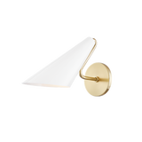 Mitzi Talia Aged Brass/dove Gray Combo 5W x 8H Wall Sconce