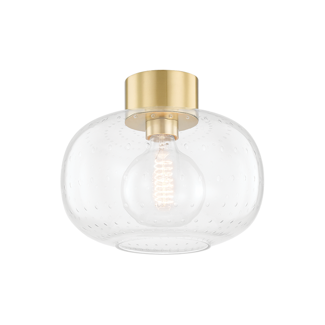 Mitzi Harlow Aged Brass 12W x 10H Flush Mount