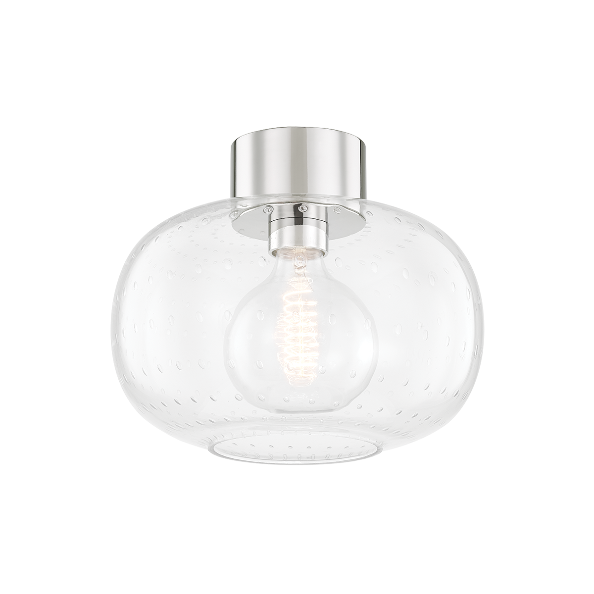 Mitzi Harlow Polished Nickel 12W x 10H Flush Mount