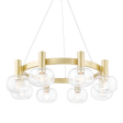 Mitzi Harlow Aged Brass 35.5W x 9.62H Chandelier