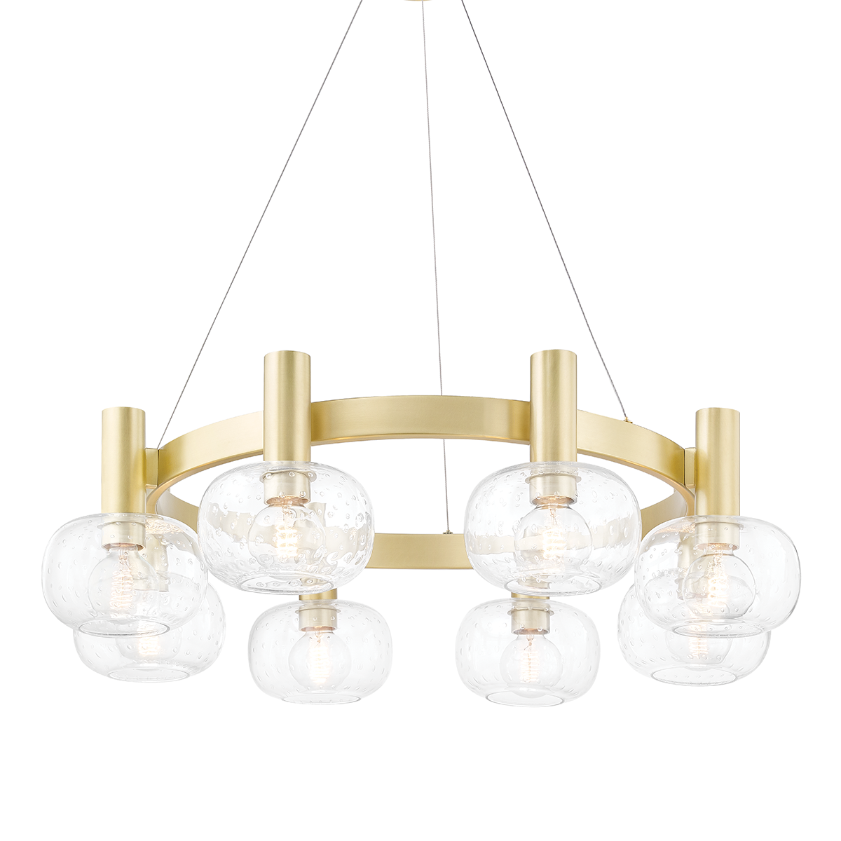 Mitzi Harlow Aged Brass 35.5W x 9.62H Chandelier