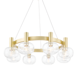 Mitzi Harlow Aged Brass 35.5W x 9.62H Chandelier
