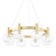 Mitzi Harlow Aged Brass 35.5W x 9.62H Chandelier
