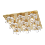 Mitzi Shea Aged Brass 16.5W x 3.88H Flush Mount