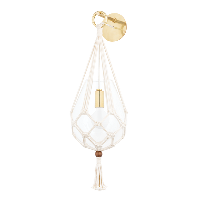 Mitzi Tessa Aged Brass 10W x 22.75H Wall Sconce