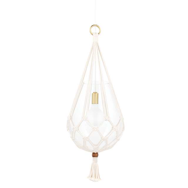 Mitzi Tessa Aged Brass 14.75W x 32H Pendant