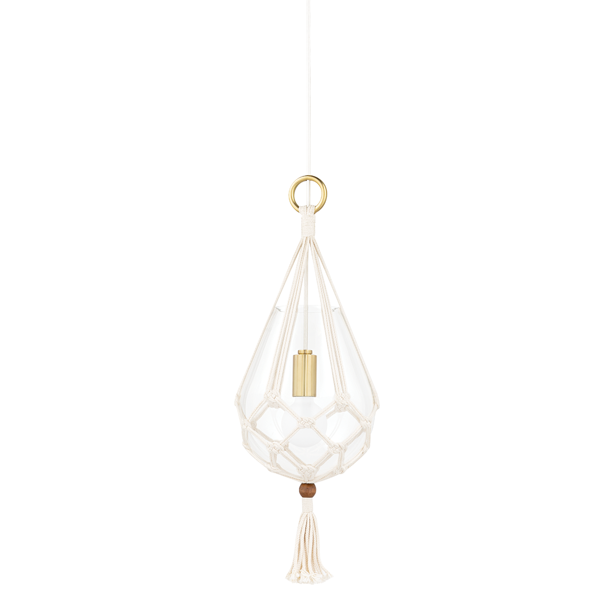 Mitzi Tessa Aged Brass 10W x 22H Pendant