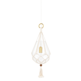 Mitzi Tessa Aged Brass 10W x 22H Pendant