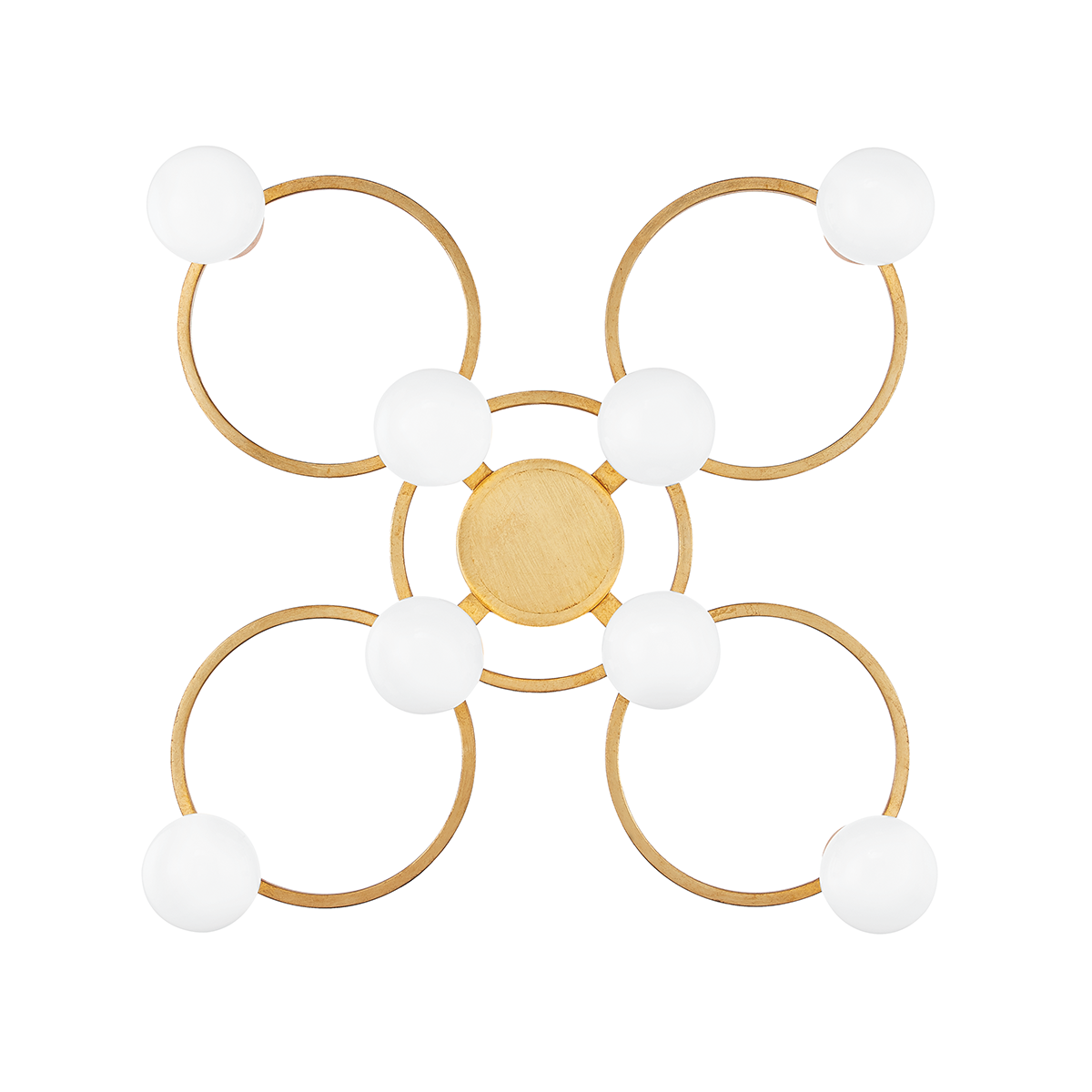 Mitzi Hope Gold Leaf 28W x 28H Semi-Flush Mount