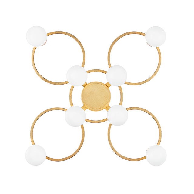 Mitzi Hope Gold Leaf 28W x 28H Semi-Flush Mount