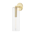 Mitzi Belinda Aged Brass 4.75W x 19H Wall Sconce