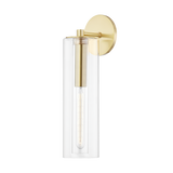 Mitzi Belinda Aged Brass 4.75W x 19H Wall Sconce