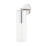 Mitzi Belinda Polished Nickel 4.75W x 19H Wall Sconce