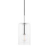 Mitzi Belinda Polished Nickel 6W x 14.75H Pendant