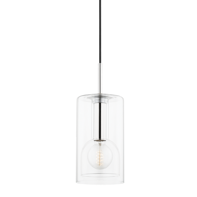 Mitzi Belinda Polished Nickel 6W x 14.75H Pendant