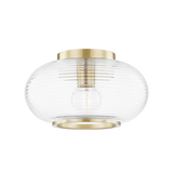 Mitzi Maggie Aged Brass 12.75W x 7.25H Flush Mount