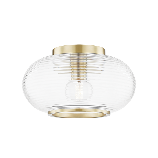 Mitzi Maggie Aged Brass 12.75W x 7.25H Flush Mount