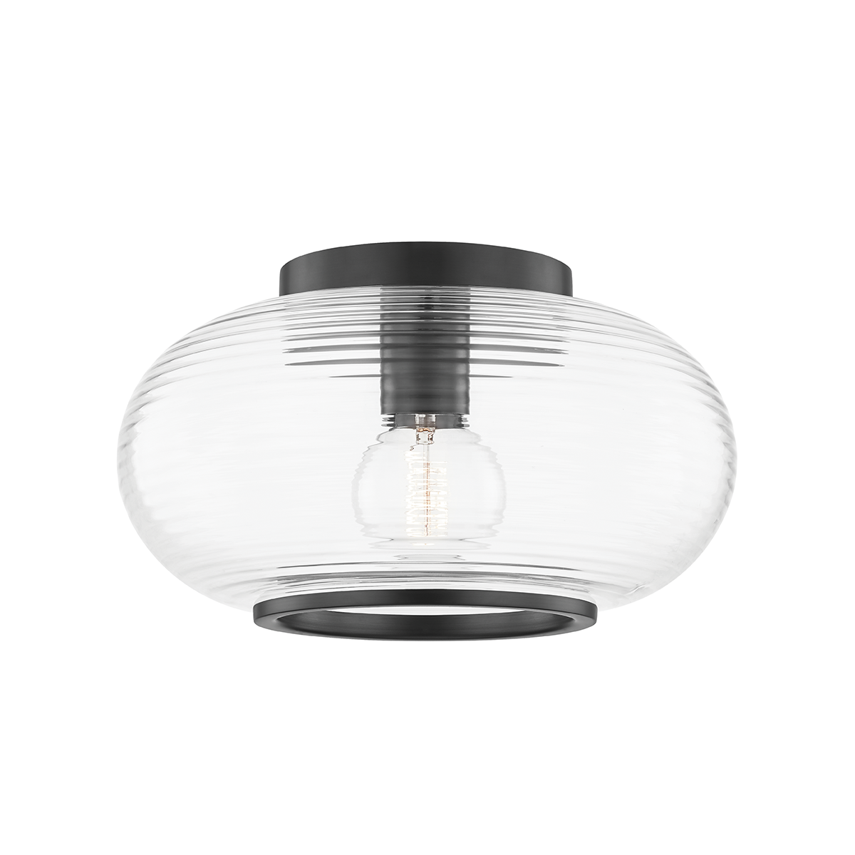 Mitzi Maggie Old Bronze 12.75W x 7.25H Flush Mount