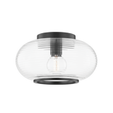 Mitzi Maggie Old Bronze 12.75W x 7.25H Flush Mount